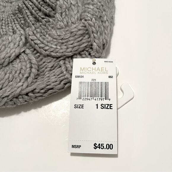 NWT Michael Kors Braided Cable Knit Beret - Picture 3 of 4